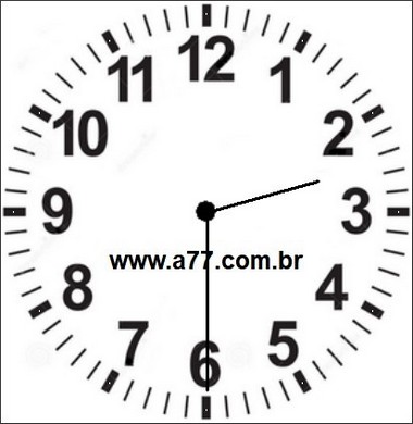 Relógio Marcando 02h30min