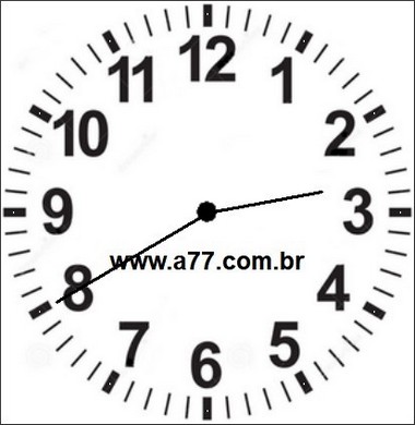 Relógio Marcando 02h40min