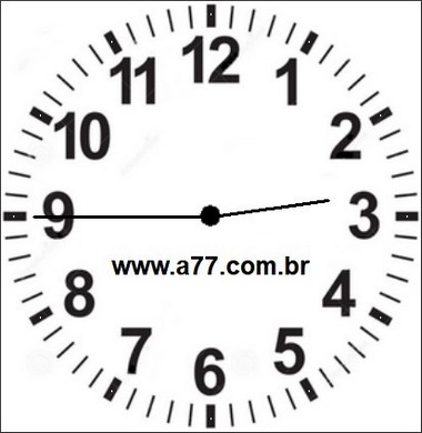 Relógio Marcando 02h45min