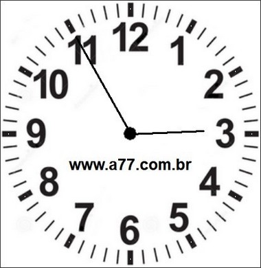 Relógio Marcando 02h55min