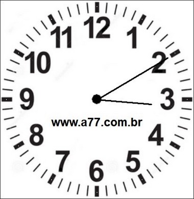 Relógio Marcando 03h10min