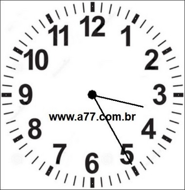 Relógio Marcando 03h25min