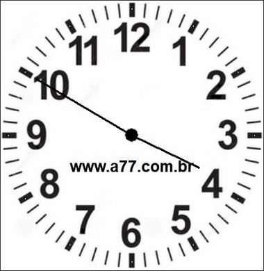Relógio Marcando 03h50min