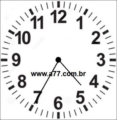 Relógio Marcando 04h35min