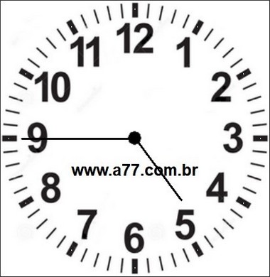 Relógio Marcando 04h45min