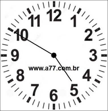 Relógio Marcando 04h50min