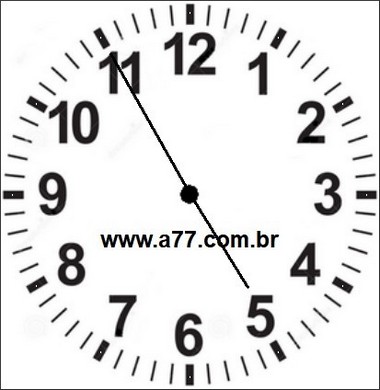 Relógio Marcando 04h55min