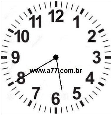Relógio Marcando 05h40min