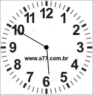 Relógio Marcando 05h50min