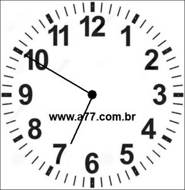 Relógio Marcando 06h50min