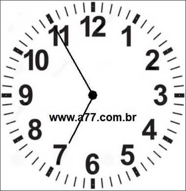 Relógio Marcando 06h55min