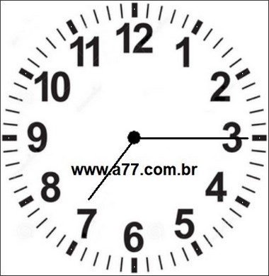 Relógio Marcando 07h15min