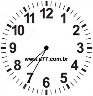 Relógio Marcando 07h35min