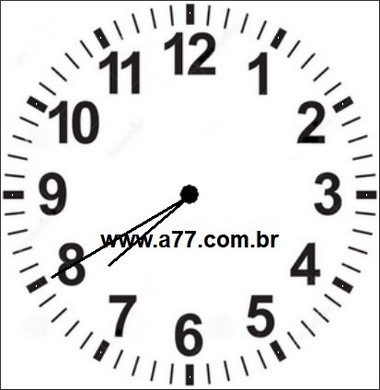 Relógio Marcando 07h40min