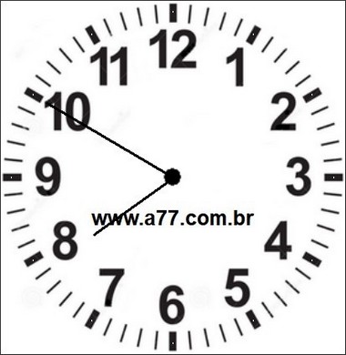 Relógio Marcando 07h50min