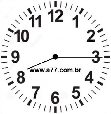Relógio Marcando 08h15min