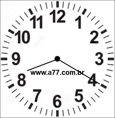 Relógio Marcando 08h20min