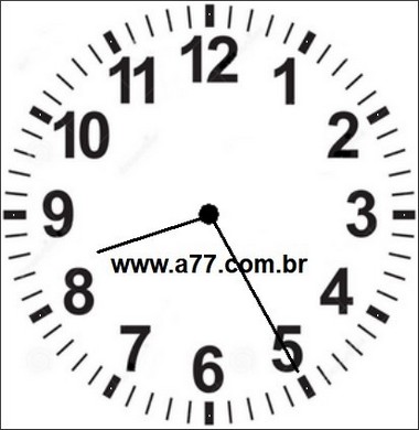 Relógio Marcando 08h25min