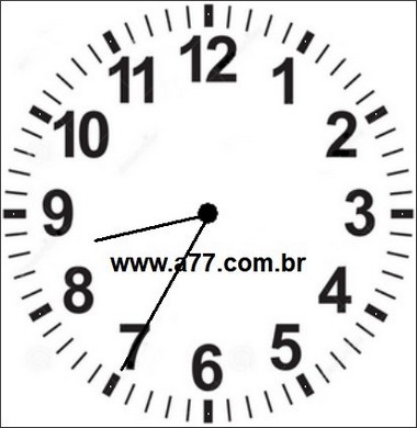 Relógio Marcando 08h35min
