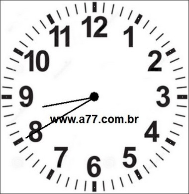Relógio Marcando 08h40min