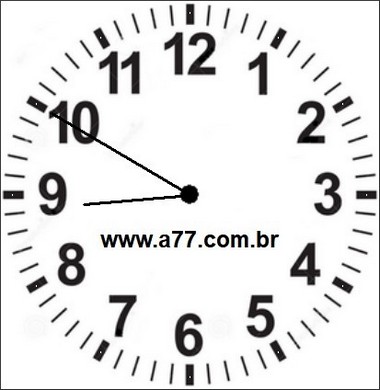 Relógio Marcando 08h50min