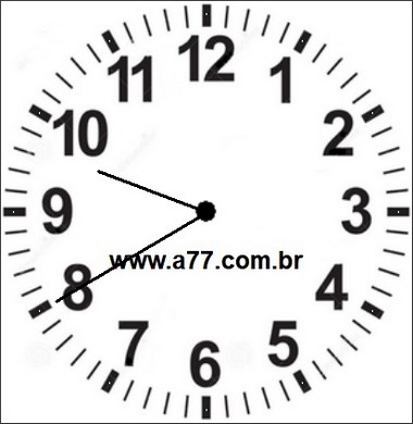 Relógio Marcando 09h40min