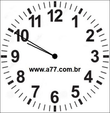 Relógio Marcando 09h50min