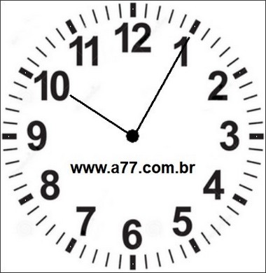 Relógio Marcando 10h05min