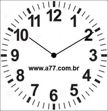 Relógio Marcando 10h10min