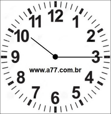 Relógio Marcando 10h15min