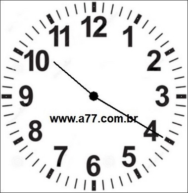 Relógio Marcando 10h20min