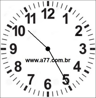 Relógio Marcando 10h25min