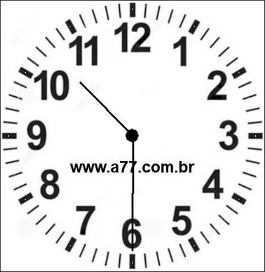 Relógio Marcando 10h30min