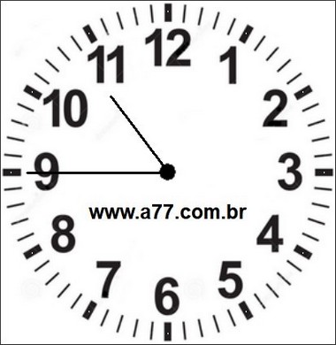 Relógio Marcando 10h45min