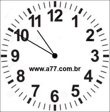Relógio Marcando 10h50min