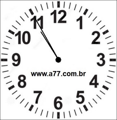 Relógio Marcando 10h55min