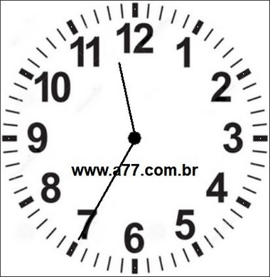 Relógio Marcando 11h35min
