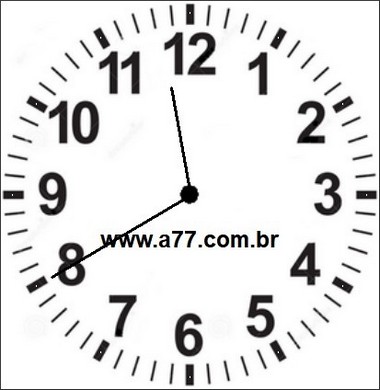 Relógio Marcando 11h40min