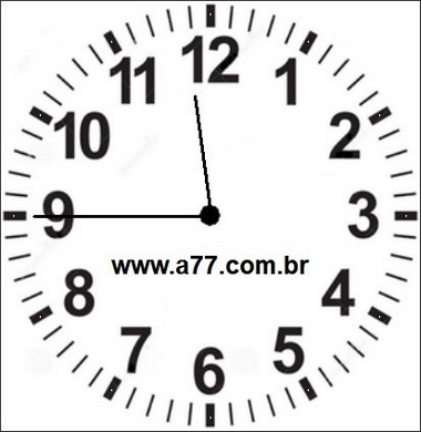 Relógio Marcando 11h45min