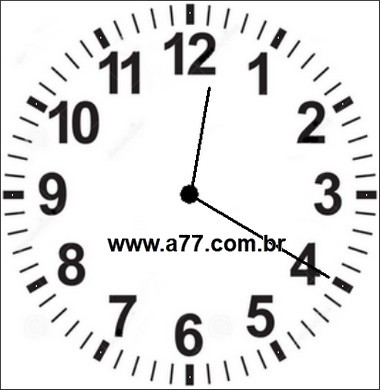 Relógio Marcando 12h20min