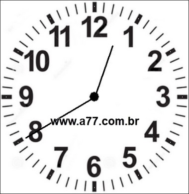 Relógio Marcando 12h40min