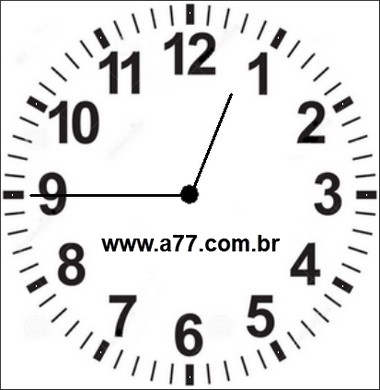 Relógio Marcando 12h45min