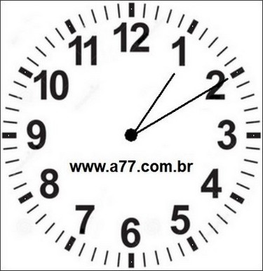 Relógio Marcando 13h10min