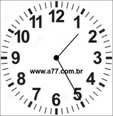 Relógio Marcando 13h25min