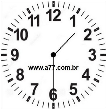 Relógio Marcando 13h30min