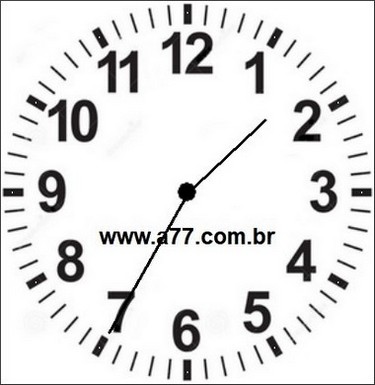 Relógio Marcando 13h35min