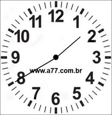 Relógio Marcando 13h40min