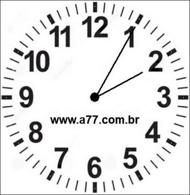 Relógio Marcando 14h05min