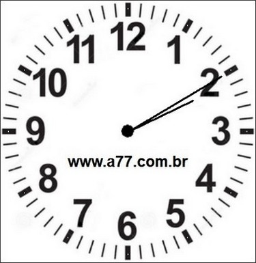 Relógio Marcando 14h10min