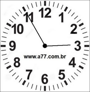 Relógio Marcando 14h55min